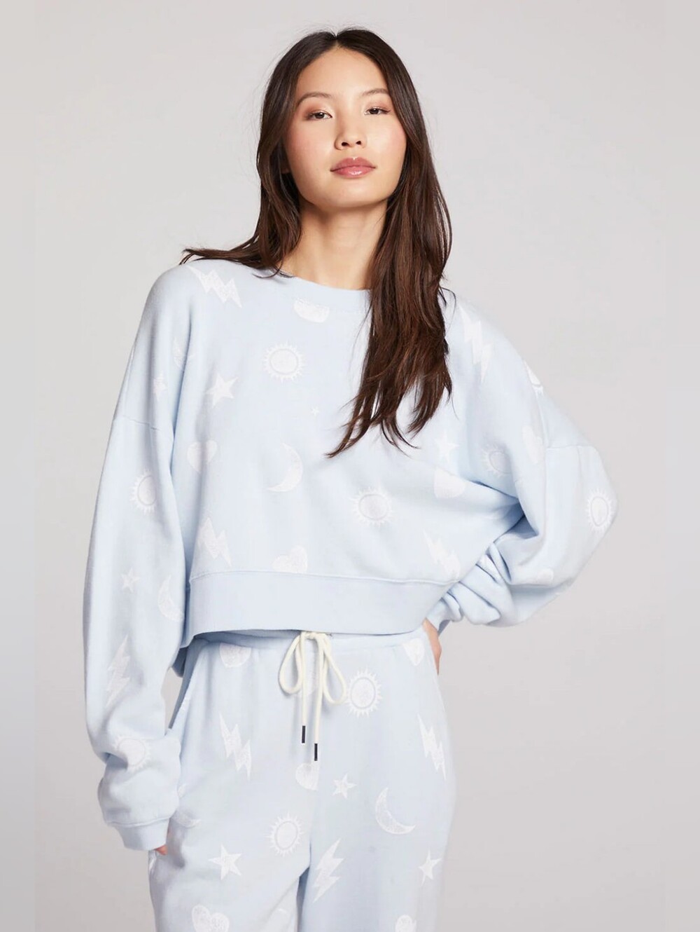 Chaser Allover Dream Sky Pullover - Small (NWT)